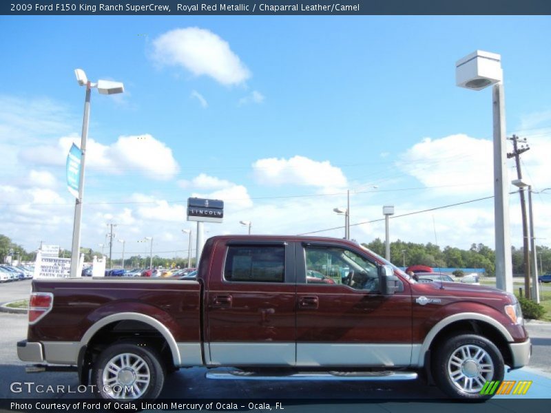 Royal Red Metallic / Chaparral Leather/Camel 2009 Ford F150 King Ranch SuperCrew