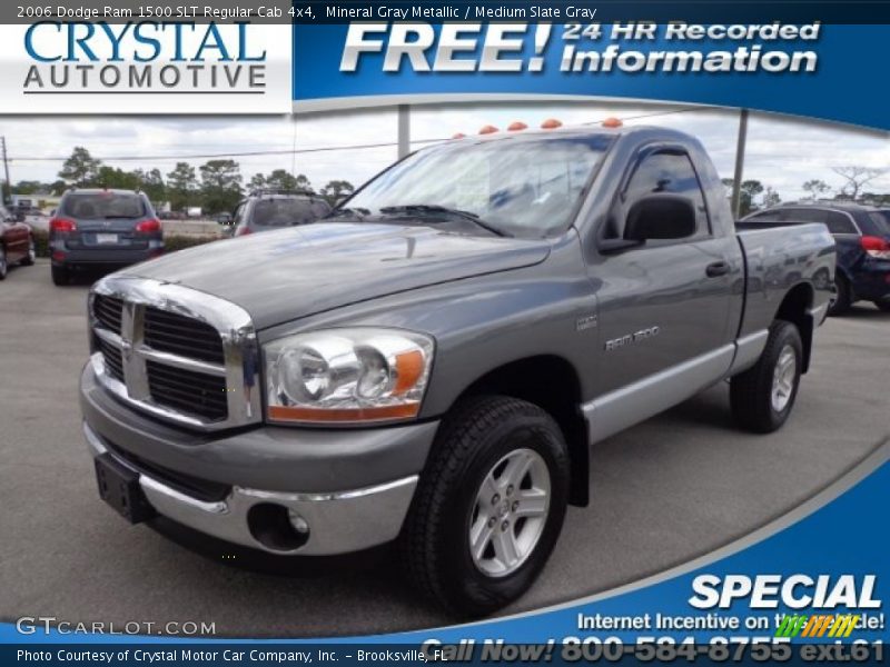 Mineral Gray Metallic / Medium Slate Gray 2006 Dodge Ram 1500 SLT Regular Cab 4x4