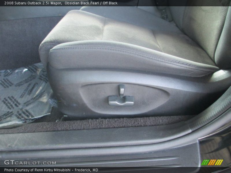 Obsidian Black Pearl / Off Black 2008 Subaru Outback 2.5i Wagon