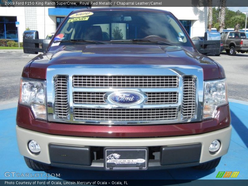 Royal Red Metallic / Chaparral Leather/Camel 2009 Ford F150 King Ranch SuperCrew