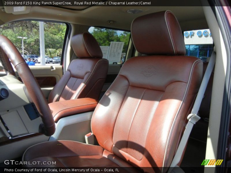 Royal Red Metallic / Chaparral Leather/Camel 2009 Ford F150 King Ranch SuperCrew