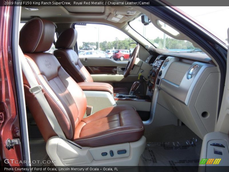 Royal Red Metallic / Chaparral Leather/Camel 2009 Ford F150 King Ranch SuperCrew