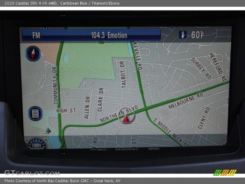 Navigation of 2010 SRX 4 V6 AWD