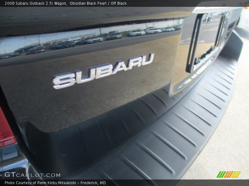 Obsidian Black Pearl / Off Black 2008 Subaru Outback 2.5i Wagon