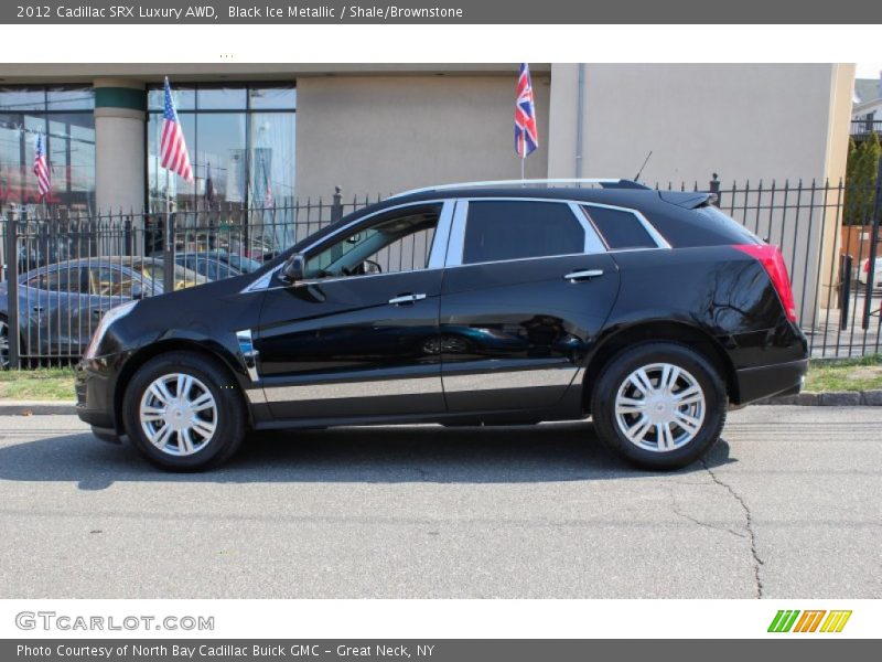 Black Ice Metallic / Shale/Brownstone 2012 Cadillac SRX Luxury AWD