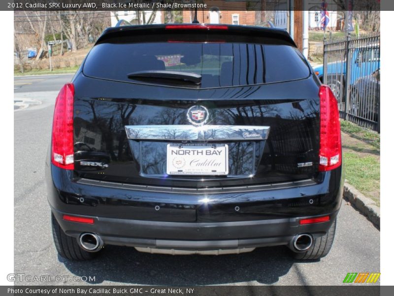 Black Ice Metallic / Shale/Brownstone 2012 Cadillac SRX Luxury AWD
