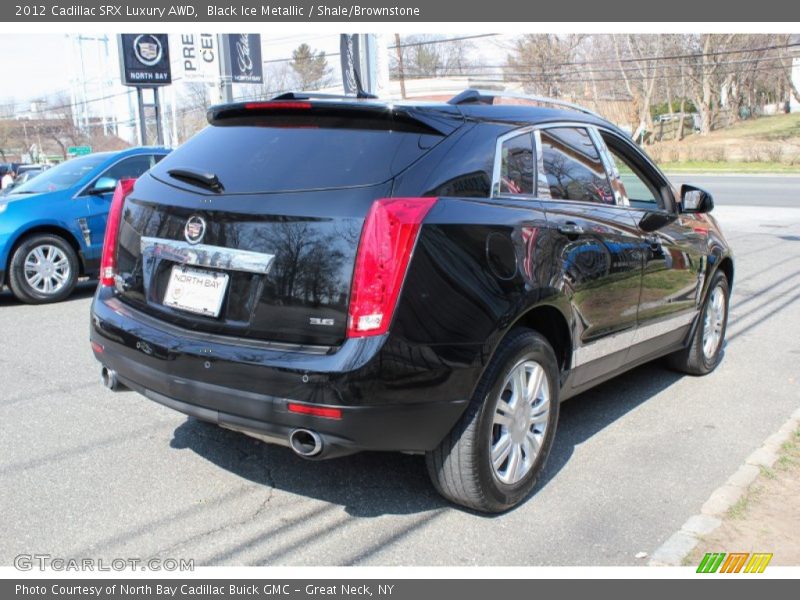 Black Ice Metallic / Shale/Brownstone 2012 Cadillac SRX Luxury AWD