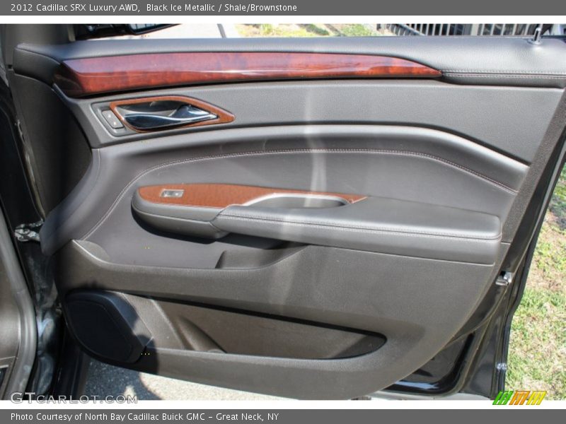 Black Ice Metallic / Shale/Brownstone 2012 Cadillac SRX Luxury AWD
