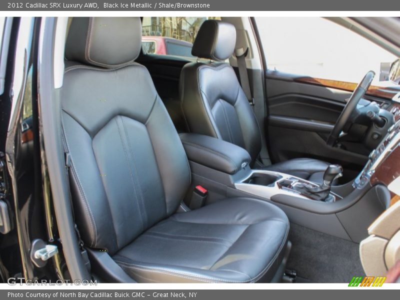 Black Ice Metallic / Shale/Brownstone 2012 Cadillac SRX Luxury AWD