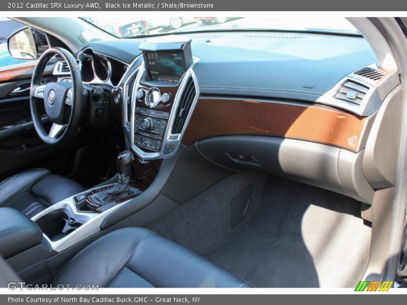 Black Ice Metallic / Shale/Brownstone 2012 Cadillac SRX Luxury AWD