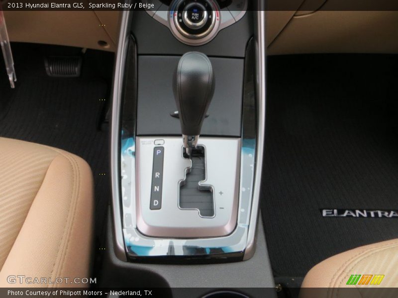 Sparkling Ruby / Beige 2013 Hyundai Elantra GLS