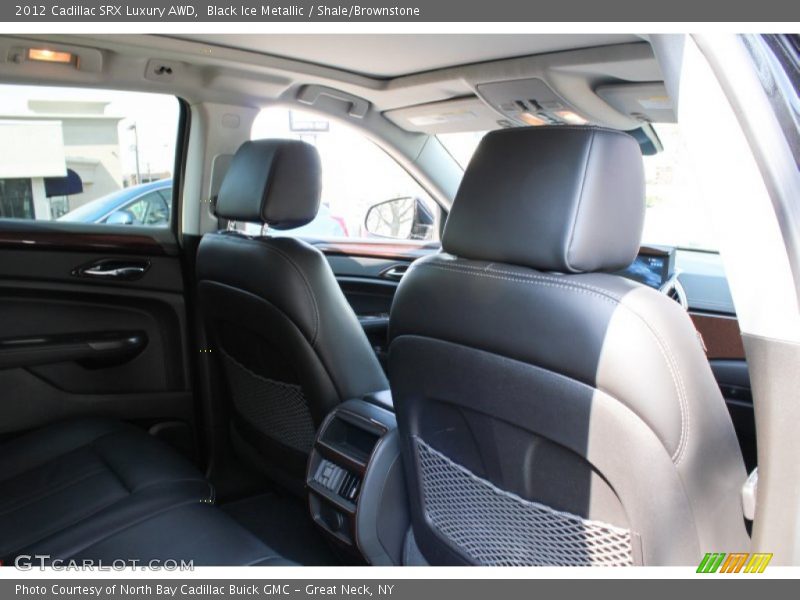 Black Ice Metallic / Shale/Brownstone 2012 Cadillac SRX Luxury AWD