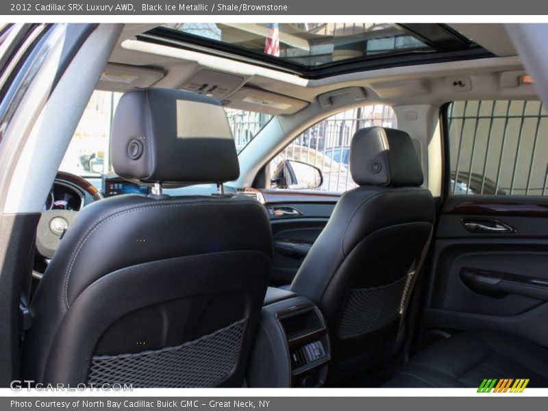 Black Ice Metallic / Shale/Brownstone 2012 Cadillac SRX Luxury AWD