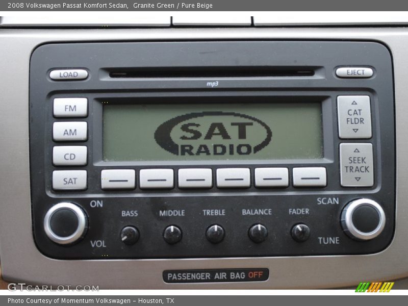 Audio System of 2008 Passat Komfort Sedan