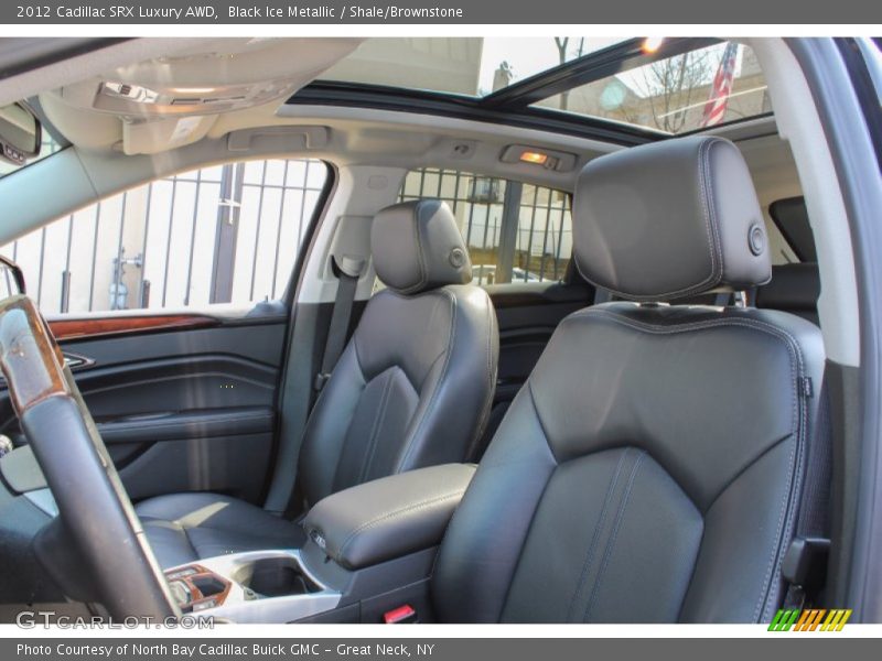 Black Ice Metallic / Shale/Brownstone 2012 Cadillac SRX Luxury AWD