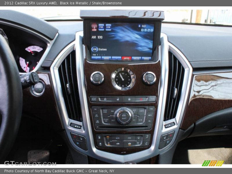 Black Ice Metallic / Shale/Brownstone 2012 Cadillac SRX Luxury AWD