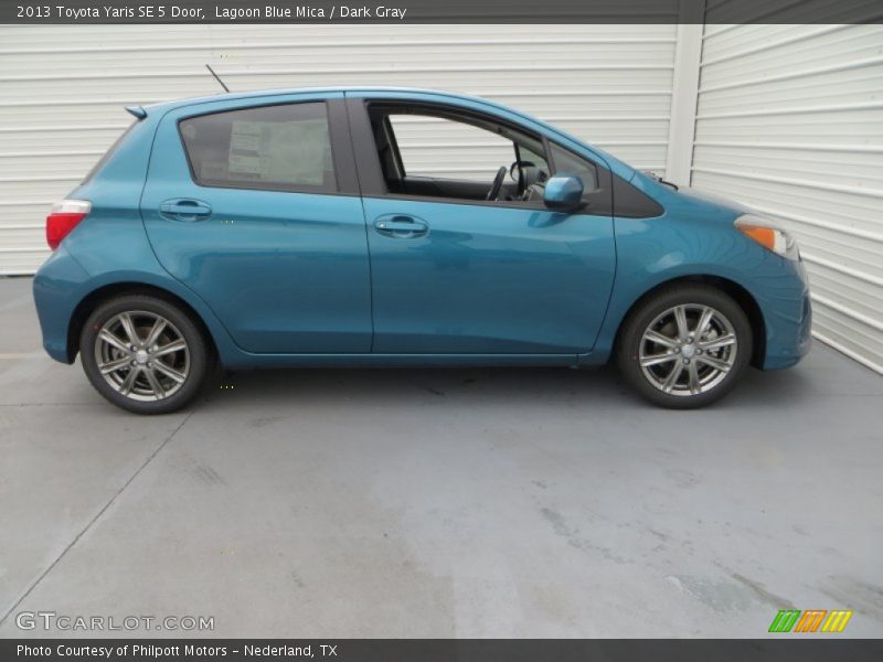 Lagoon Blue Mica / Dark Gray 2013 Toyota Yaris SE 5 Door