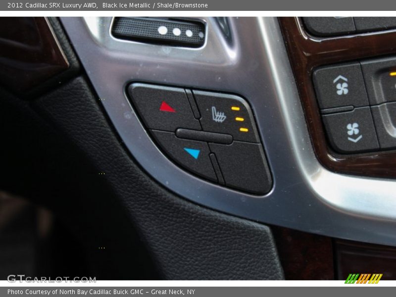 Black Ice Metallic / Shale/Brownstone 2012 Cadillac SRX Luxury AWD