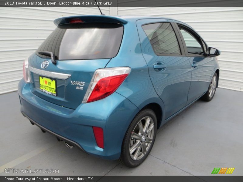 Lagoon Blue Mica / Dark Gray 2013 Toyota Yaris SE 5 Door