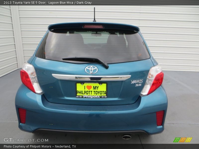 Lagoon Blue Mica / Dark Gray 2013 Toyota Yaris SE 5 Door