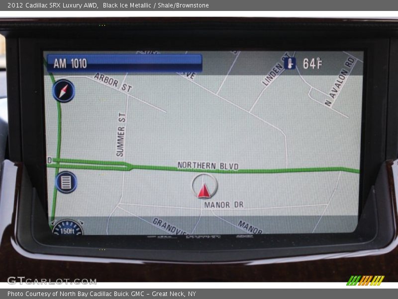 Black Ice Metallic / Shale/Brownstone 2012 Cadillac SRX Luxury AWD