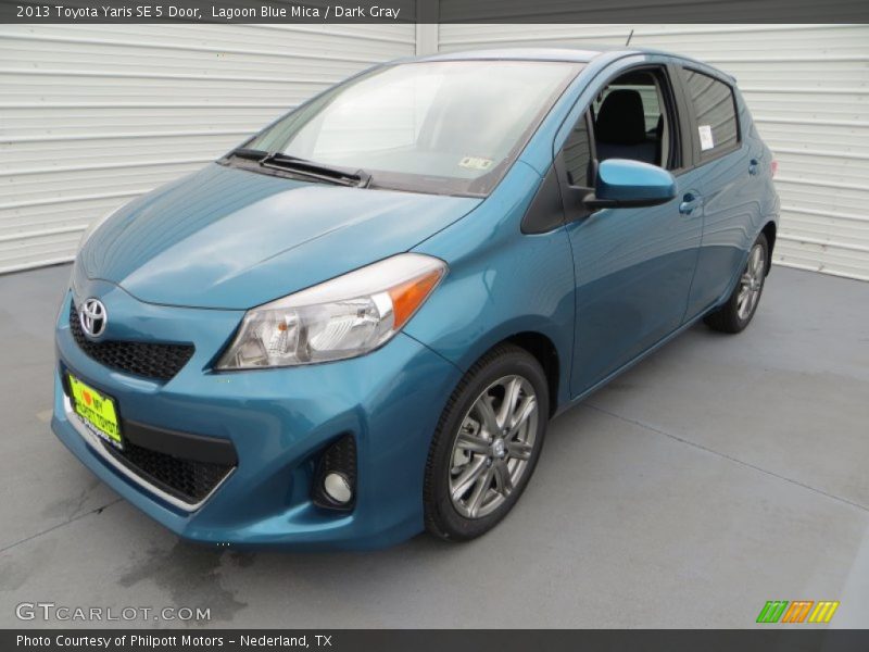 Lagoon Blue Mica / Dark Gray 2013 Toyota Yaris SE 5 Door