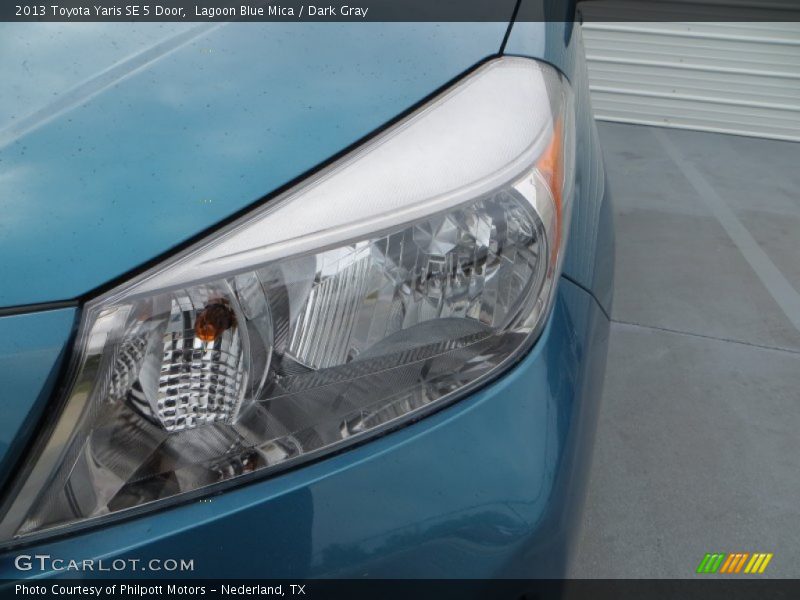 Lagoon Blue Mica / Dark Gray 2013 Toyota Yaris SE 5 Door