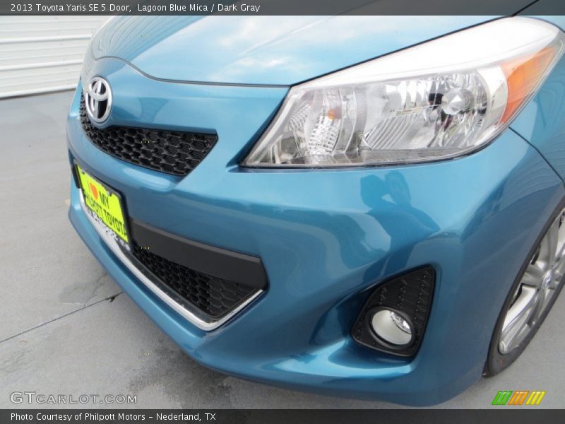 Lagoon Blue Mica / Dark Gray 2013 Toyota Yaris SE 5 Door