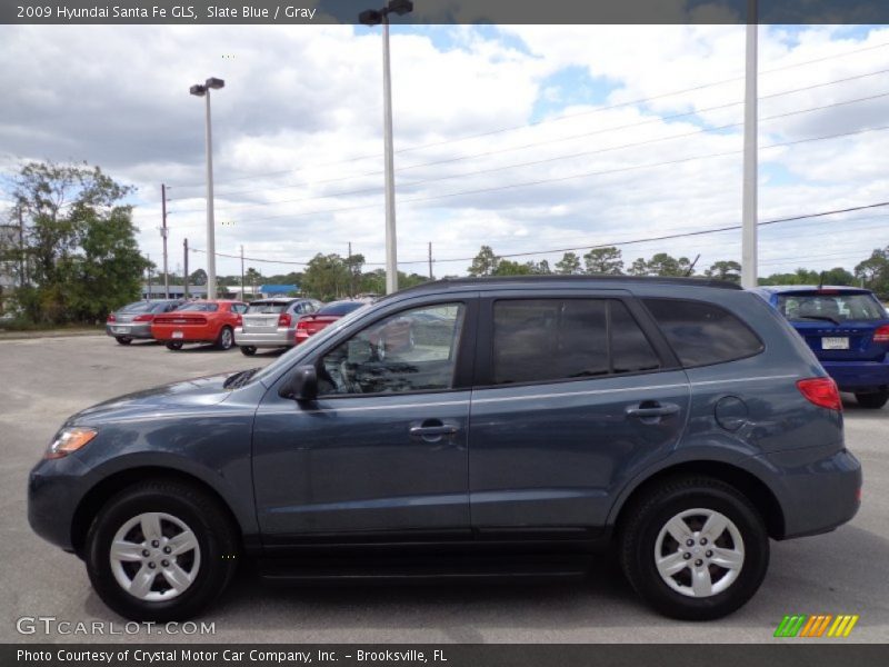 Slate Blue / Gray 2009 Hyundai Santa Fe GLS