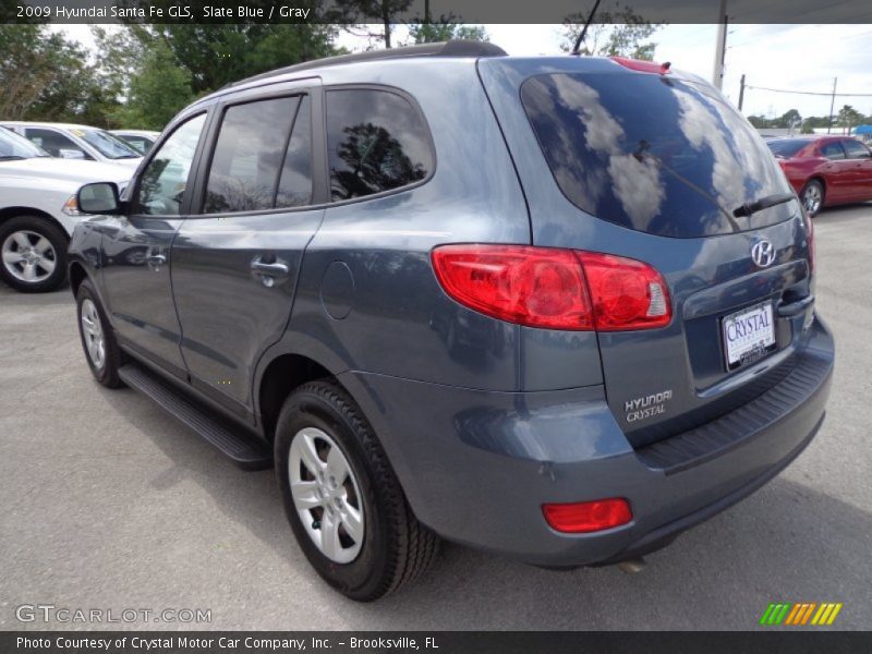 Slate Blue / Gray 2009 Hyundai Santa Fe GLS