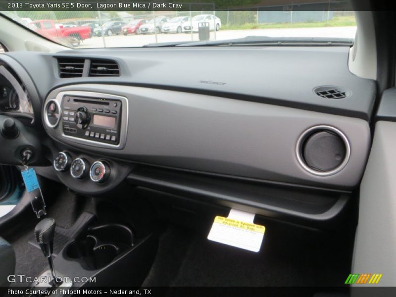 Lagoon Blue Mica / Dark Gray 2013 Toyota Yaris SE 5 Door