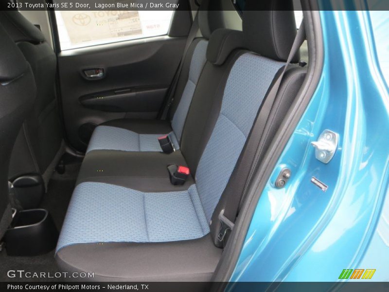 Lagoon Blue Mica / Dark Gray 2013 Toyota Yaris SE 5 Door