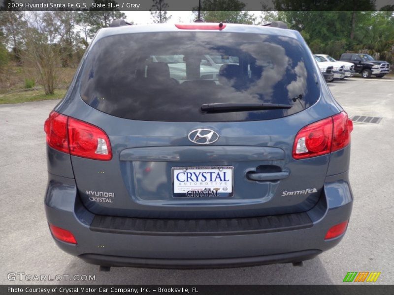 Slate Blue / Gray 2009 Hyundai Santa Fe GLS
