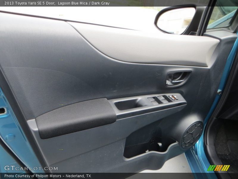 Lagoon Blue Mica / Dark Gray 2013 Toyota Yaris SE 5 Door