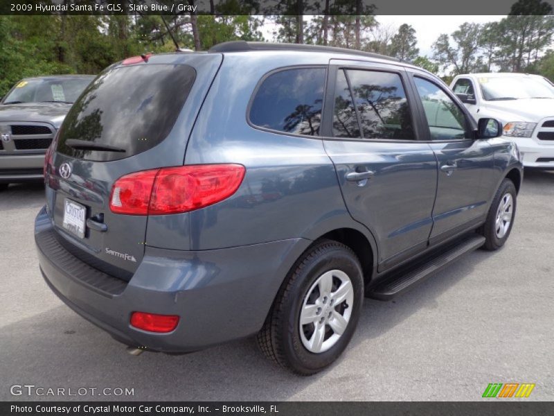 Slate Blue / Gray 2009 Hyundai Santa Fe GLS