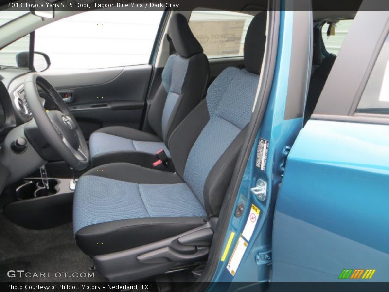 Lagoon Blue Mica / Dark Gray 2013 Toyota Yaris SE 5 Door