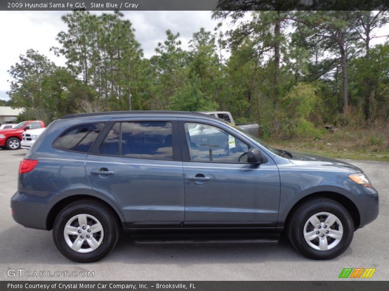 Slate Blue / Gray 2009 Hyundai Santa Fe GLS