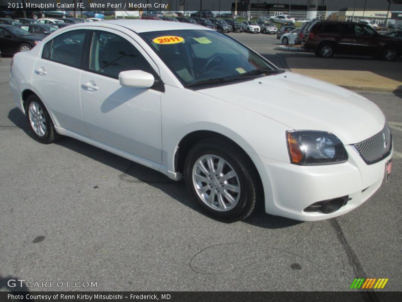 White Pearl / Medium Gray 2011 Mitsubishi Galant FE