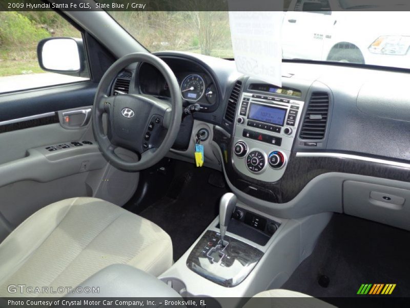 Slate Blue / Gray 2009 Hyundai Santa Fe GLS