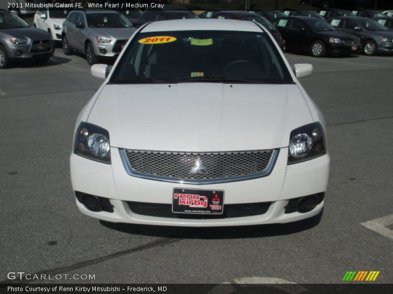 White Pearl / Medium Gray 2011 Mitsubishi Galant FE