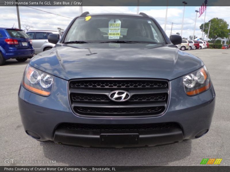 Slate Blue / Gray 2009 Hyundai Santa Fe GLS