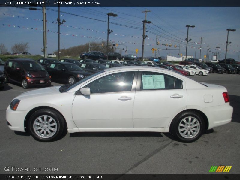 White Pearl / Medium Gray 2011 Mitsubishi Galant FE