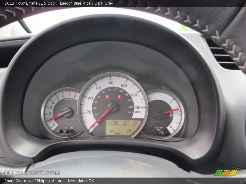 Lagoon Blue Mica / Dark Gray 2013 Toyota Yaris SE 5 Door