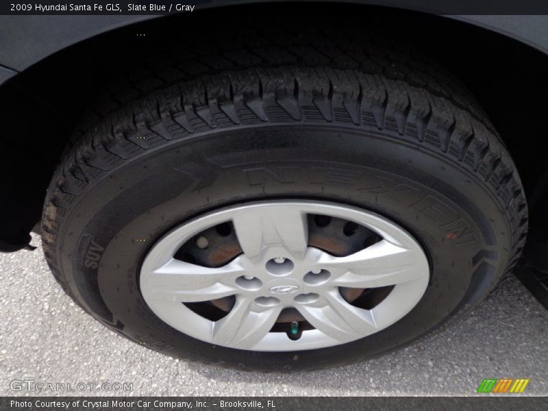 Slate Blue / Gray 2009 Hyundai Santa Fe GLS