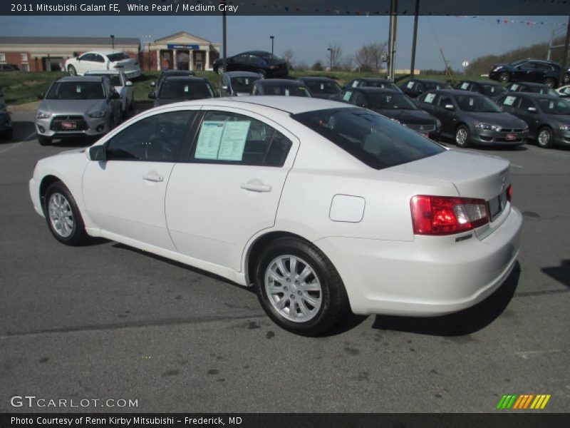 White Pearl / Medium Gray 2011 Mitsubishi Galant FE