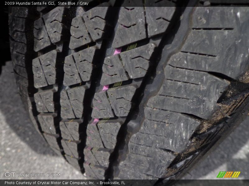 Slate Blue / Gray 2009 Hyundai Santa Fe GLS
