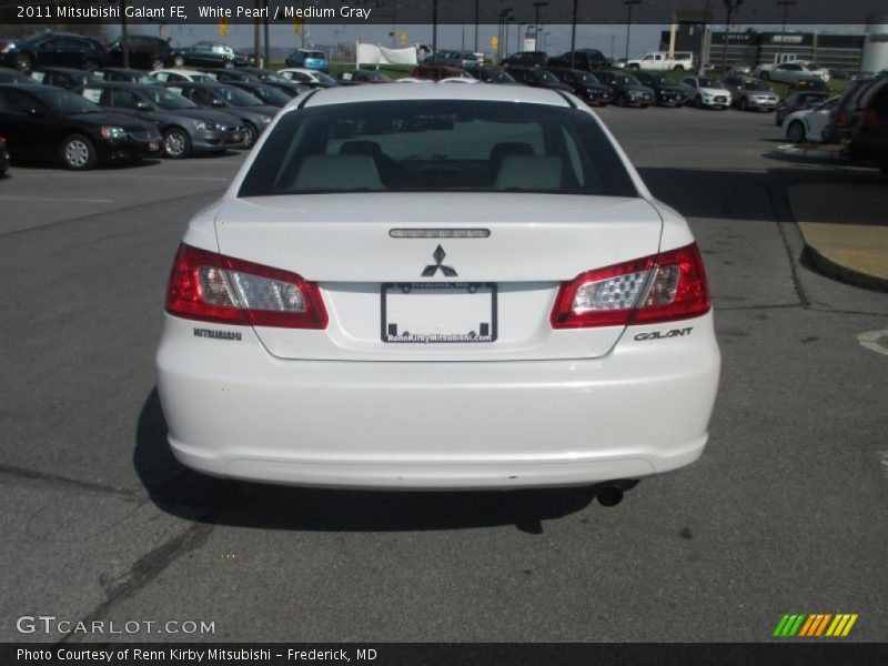 White Pearl / Medium Gray 2011 Mitsubishi Galant FE