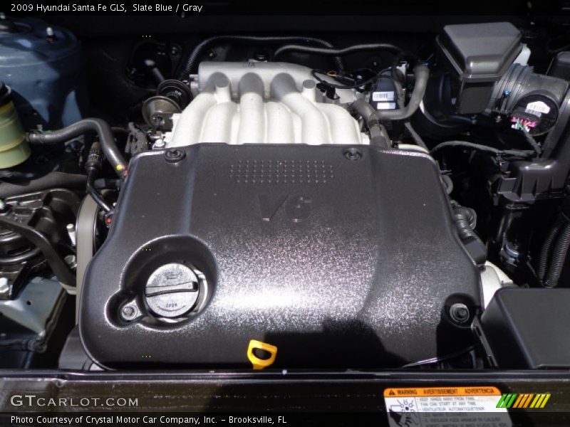 Slate Blue / Gray 2009 Hyundai Santa Fe GLS