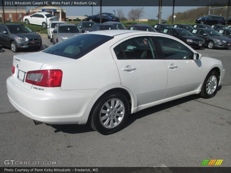 White Pearl / Medium Gray 2011 Mitsubishi Galant FE