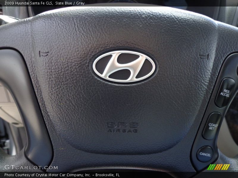 Slate Blue / Gray 2009 Hyundai Santa Fe GLS
